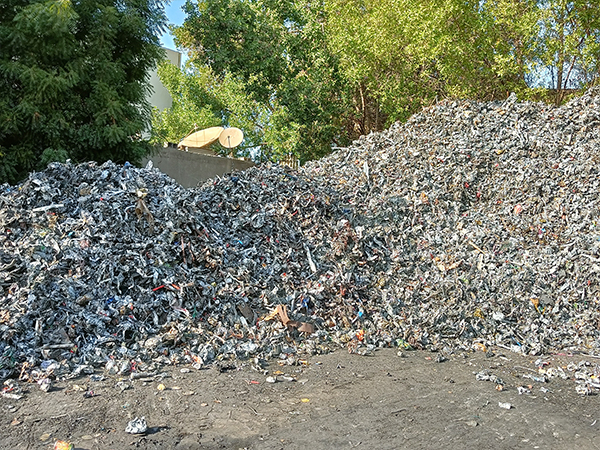 Toy car in the city.